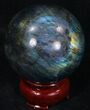 Flashy Labradorite Sphere - Great Color Play #32047-2